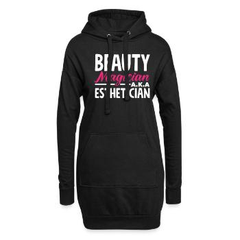 Hautpflege Kosmetikerin Kosmetik - Hoodie-Kleid - Schwarz - Vorne