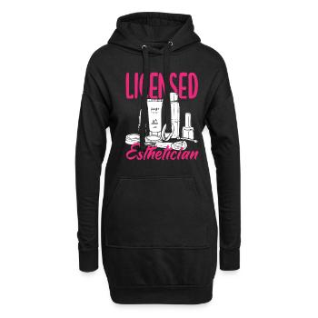 Soins de la peau Esthéticienne Cosmétiques - Sweat-shirt à capuche long Femme - noir - Devant