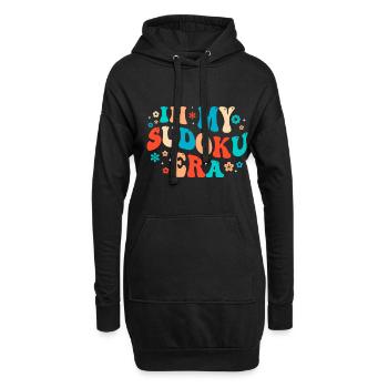 Witziger Sudoku Spruch - Hoodie-Kleid - Schwarz - Vorne