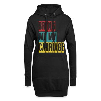 Cocher de calèche Cochers - Sweat-shirt à capuche long Femme - noir - Devant