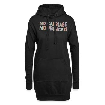 Chevaux Cochers Calèche Calèche Cocher - Sweat-shirt à capuche long Femme - noir - Devant