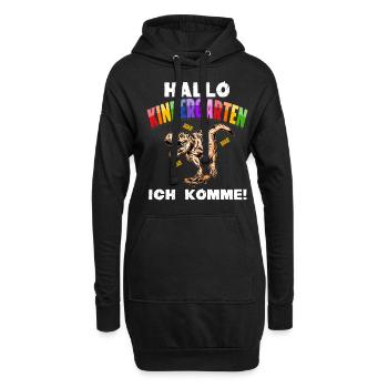 T-Rex Dino Maternelle Commencer Enfants Garçons, Filles - Sweat-shirt à capuche long Femme - noir - Devant