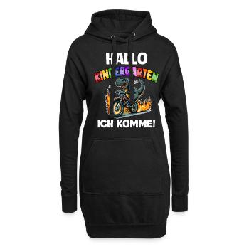 T-Rex Dino Maternelle Commencer Enfants Garçons, Filles - Sweat-shirt à capuche long Femme - noir - Devant