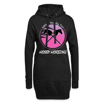 Hobby Cheval Hobby Équitation - Sweat-shirt à capuche long Femme - noir - Devant