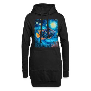 Humuhumunukunukuapuaa Reef Triggerfish Starnac - Hoodie Dress - black - Front