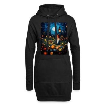Gnome Jardinage Gnomes Jardinier Starnac - Sweat-shirt à capuche long Femme - noir - Devant