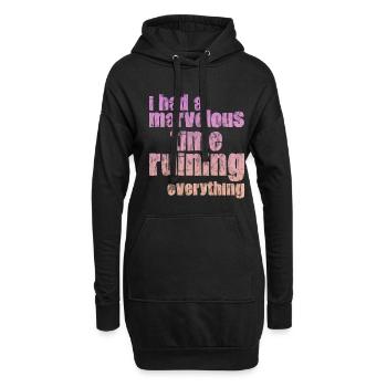 J’ai passé un moment merveilleux à tout gâcher 3 - Sweat-shirt à capuche long Femme - noir - Devant