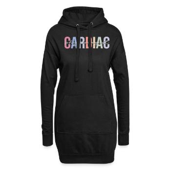 Herzphysiologe Krankenschwester Kardiologie Kardio - Hoodie-Kleid - Schwarz - Vorne