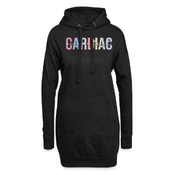 Herzspezialist Krankenschwester Kardiologie - Hoodie-Kleid - Schwarz - Vorne