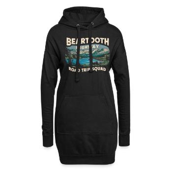 Beartooth Highway Road Trip Squad - Hoodie-Kleid - Schwarz - Vorne