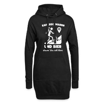 Kaiserschmarrn Und Bier Drum Bin Ich Hier Austria - Hoodie-Kleid - Schwarz - Vorne
