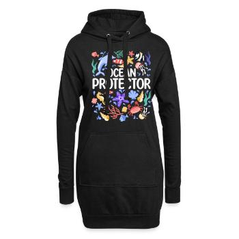 Protection de l’environnement, Conservation de la nature, Protecteur des océans, Planète - Sweat-shirt à capuche long Femme - noir - Devant