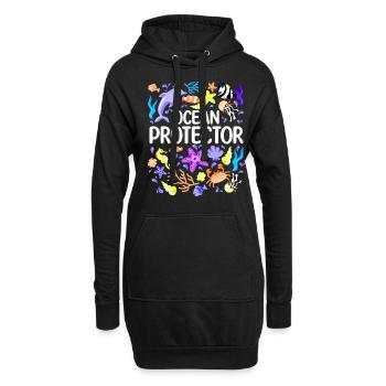Protection de l’environnement, Conservation de la nature, Protecteur des océans, Planète - Sweat-shirt à capuche long Femme - noir - Devant