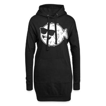 Puffer Fish Sunglasses Pufferfish - Hoodie-Kleid - Schwarz - Vorne