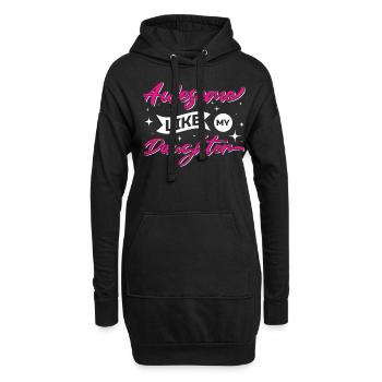 Father's Day Gift "Awesome Like My Daughter" - Hoodie Dress - black - Front