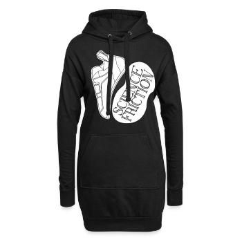Chaussures d’escalade de bloc Boulder Chalk - Sweat-shirt à capuche long Femme - noir - Devant