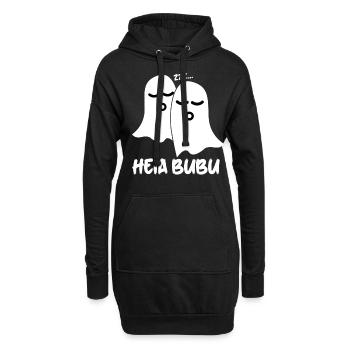 Sommeil Fatigué Dormir Lit Sieste - Sweat-shirt à capuche long Femme - noir - Devant