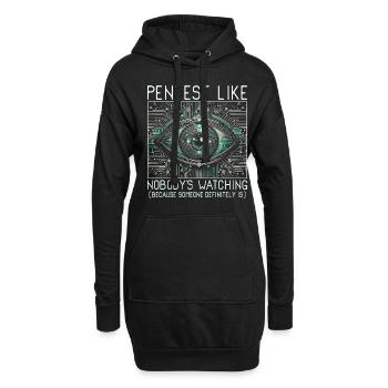 Penetrationstester Pentest like nobody's watching - Hoodie-Kleid - Schwarz - Vorne