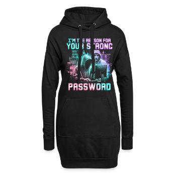 Pénétrationstesteur Testeur d’intrusion - Sweat-shirt à capuche long Femme - noir - Devant