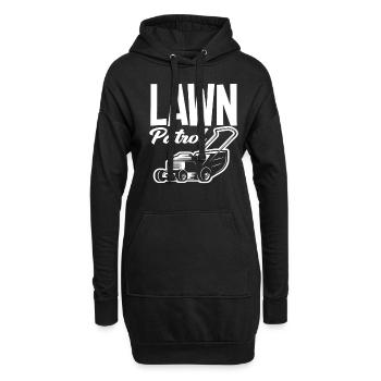 Landschaftsgärtner Lustiges Rasen Spruch - Hoodie-Kleid - Schwarz - Vorne