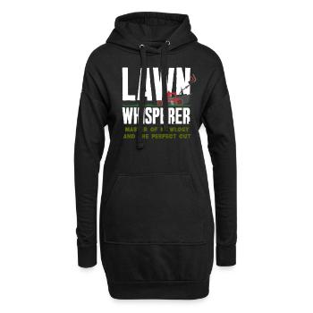 Landschaftsgärtner Rasen Flüsterer - Hoodie-Kleid - Schwarz - Vorne