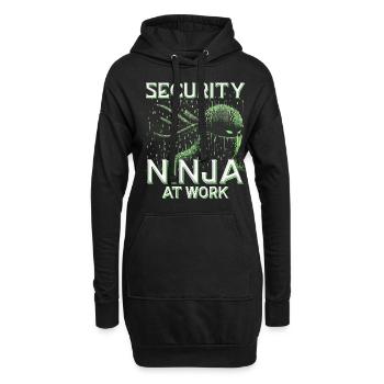 Penetration Tester Security Ninja at work - Hoodie Dress - black - Front