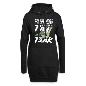 Tortue Tortue Mer Cadeau - Sweat-shirt à capuche long Femme - noir - Devant