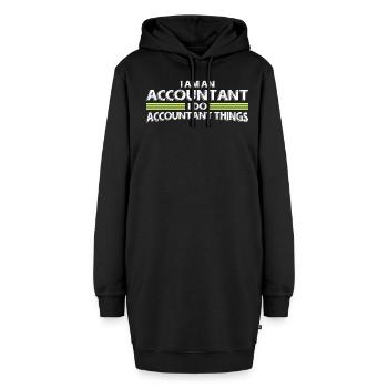 Comptable Meme Comptabilité Tenue de livres - Sweat-shirt à capuche long Femme - noir - Devant