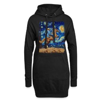Rodeo Barrel Racer Barrel Racing Starry Night Gemä - Sweat-shirt à capuche long Femme - noir - Devant