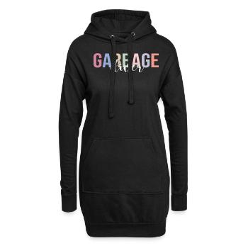 Garbage Diver Conteneur Plongée Colbage Collector - Sweat-shirt à capuche long Femme - noir - Devant