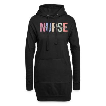 Infirmière en gastroentérologie Soins infirmiers G - Sweat-shirt à capuche long Femme - noir - Devant