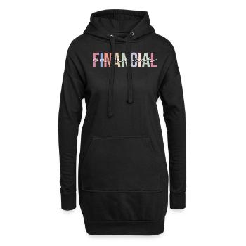 Ingénieur Financier Comptable Ingénierie - Sweat-shirt à capuche long Femme - noir - Devant