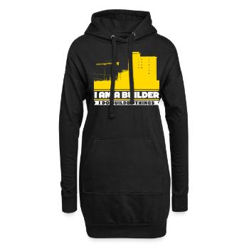 Builder Construction Site - Hoodie-Kleid - Schwarz - Vorne