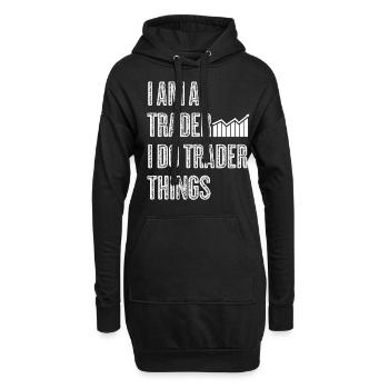 Stocks Stock exchange Capitalism Trader - Hoodie-Kleid - Schwarz - Vorne