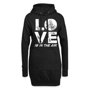 Love Praying Mantis - Hoodie-Kleid - Schwarz - Vorne