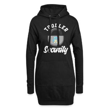 Kleinkind Sicherheit Kindergarten - Hoodie-Kleid - Schwarz - Vorne