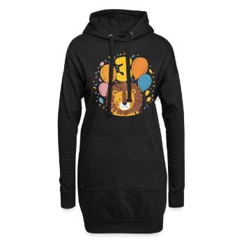 3ème anniversaire Leo Kids Anniversaire - Sweat-shirt à capuche long Femme - noir - Devant