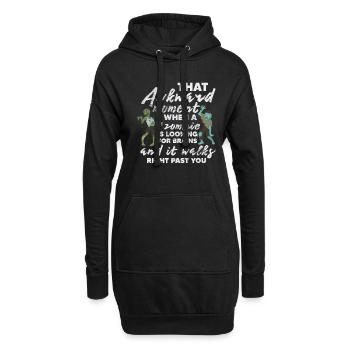 Zombie - Hoodie-Kleid - Schwarz - Vorne