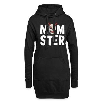 Halloween, Squelette, Effrayant, Effrayant, Horreur, Fête - Sweat-shirt à capuche long Femme - noir - Devant