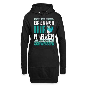 Schweißer Brenner Schweißen - Hoodie-Kleid - Schwarz - Vorne