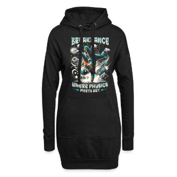 Breakdance : quand la physique rencontre l’art - Sweat-shirt à capuche long Femme - noir - Devant
