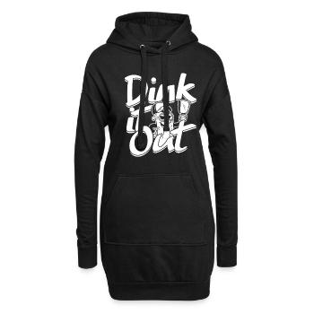 Pickleball Dink It Out - Hoodie-Kleid - Schwarz - Vorne