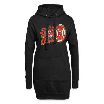 Bogenschießen Bogenschütze Archery is my cardio - Hoodie-Kleid - Schwarz - Vorne