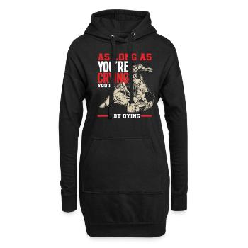 Tant que tu pleures, tu ne mourras pas Jiu Jitsu - Sweat-shirt à capuche long Femme - noir - Devant