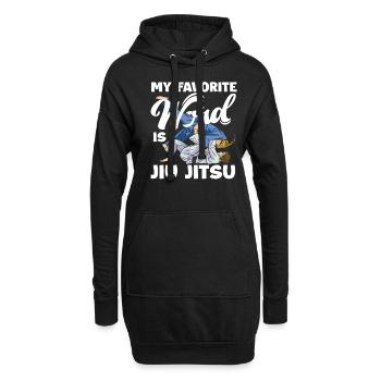 Mot préféré : Jiu Jitsu Arts Martiaux Passion - Sweat-shirt à capuche long Femme - noir - Devant