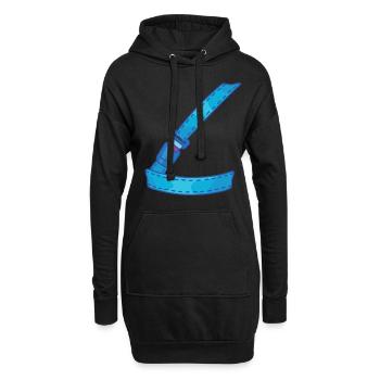 Sicherheitsgurt Sicherheit Aufofahrer - Hoodie-Kleid - Schwarz - Vorne