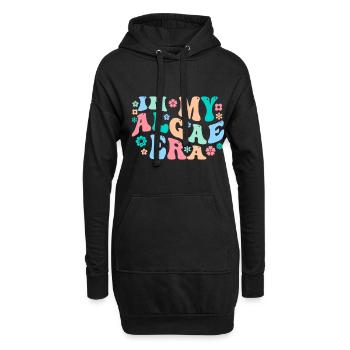 Meeresalgen Algen - Hoodie-Kleid - Schwarz - Vorne