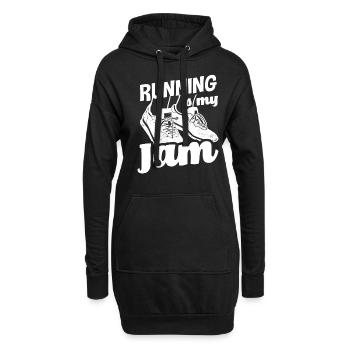 La course à pied est ma passion - Sweat-shirt à capuche long Femme - noir - Devant