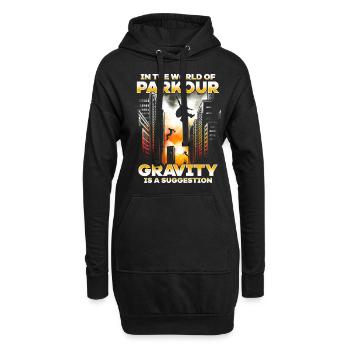 Parkour Parkour runner gravity est une suggestion - Sweat-shirt à capuche long Femme - noir - Devant