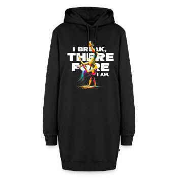 Breakdance B-boy Cascadeur Danseur de rue - Sweat-shirt à capuche long Femme - noir - Devant